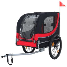 Large Folding Bike Trailer for Dogs â€“ 66LB Capacity All-Terrain Pet Carrier, Durable Steel Frame for Cycling, Jogging, Camping & Outdoor Adventures,