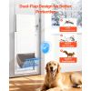 Pet Door, X-Large, with Double Magnetic Flaps and Metal Frame, Strong and Weatherproof Dog Door for Interior and Exterior Doors, Easy to Install, Easy