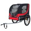 Large Folding Bike Trailer for Dogs â€“ 66LB Capacity All-Terrain Pet Carrier, Durable Steel Frame for Cycling, Jogging, Camping & Outdoor Adventures,