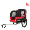 Large Folding Bike Trailer for Dogs â€“ 66LB Capacity All-Terrain Pet Carrier, Durable Steel Frame for Cycling, Jogging, Camping & Outdoor Adventures,