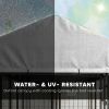 8' x 4' x 6' Outdoor Dog Kennel, Dog Kennel Outside Run with 360Ã‚Â° Rotating Bowls, Waterproof & UV Resistant Cover