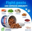 Flea Treatment for Cats Natural Flea and Tick Prevention Supplement for Cats Kittens Chewable Daily Oral Pills with Vitamins 135 Soft Chews Skin & Coa