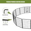 Dog Playpen, 40 Inch 16 Panels Puppy Playpen, Dog Exercise Pen for Large/Medium/Small Dogs, Foldable Dog Pen with Doors for RV, Camping, Yard
