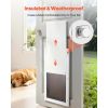 Pet Door, X-Large, with Double Magnetic Flaps and Metal Frame, Strong and Weatherproof Dog Door for Interior and Exterior Doors, Easy to Install, Easy