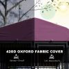 Welded Wire Outdoor Dog Kennel with 360Â° Rotating & 4 Levels Adjustable Bowls, Waterproof Cover, 7.9' x 4' x 6'