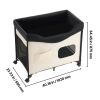 Elevated Lounge Pet Bed, Foldable Bunk Dog Bed with 600D Oxford Cloth and Dutch Velvet, Portable Raised Cot with Wheels, Side Storage Bags, and Carry