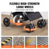 Pet Stroller, 4 Wheels Dog Stroller Rotate with Brakes, 35lbs Weight Capacity, Puppy Stroller with Detachable Carrier, Storage Basket and Cup Holder,