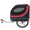 Large Folding Bike Trailer for Dogs â€“ 66LB Capacity All-Terrain Pet Carrier, Durable Steel Frame for Cycling, Jogging, Camping & Outdoor Adventures,