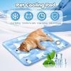 120*70cm Dog Cooling Mat, 2026 New Summer Pet Mats, Portable Pet Cooling Pad for Travel, Washable Gel Coolings Mat for Dogs and Cats Indoor Outdoor, R