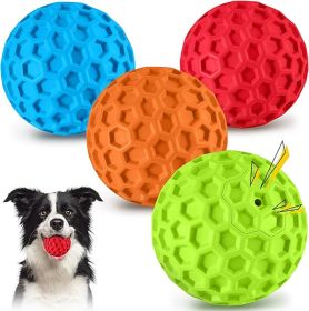 havit Indestructible Squeaky Dog Balls for Aggressive Chewers, Interactive Dog Toys to Keep Them Busy, Rubber Dog Chew Toy for Large Medium Breeds, Ou (Color: Green)