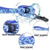 Waterproof UV embossed printing style traction rope set Traction Rope, 4.92 FT  Non-Toxic  Adjustable Length Easy-to-Clean PVC Daily Dog Walking Rainy