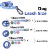 Waterproof UV embossed printing style traction rope set Traction Rope, 4.92 FT  Non-Toxic  Adjustable Length Easy-to-Clean PVC Daily Dog Walking Rainy