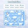 120*70cm Dog Cooling Mat, 2026 New Summer Pet Mats, Portable Pet Cooling Pad for Travel, Washable Gel Coolings Mat for Dogs and Cats Indoor Outdoor, R