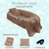 Human Dog Bed, Large Size Fits You and Pets, Washable Faux Fur Dog Bed for People Doze Off, Napping Orthopedic Dog Bed, Present Plump Pillow, Blanket,