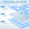 120*70cm Dog Cooling Mat, 2026 New Summer Pet Mats, Portable Pet Cooling Pad for Travel, Washable Gel Coolings Mat for Dogs and Cats Indoor Outdoor, R