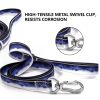 Adjustable High - quality Reflective print leash set  Durable Waterproof No - tangle Night walks Morning jogs Camping adventures Beach outings